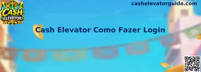 Interface de login segura do Cash Elevator