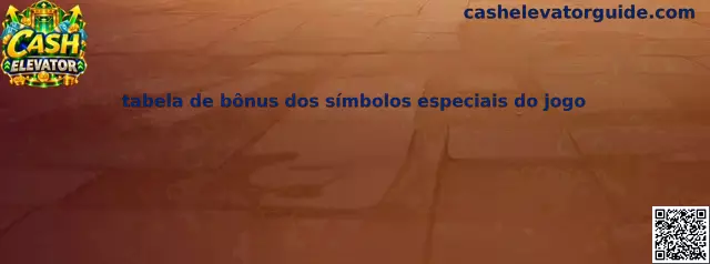 Tabela de bônus dos símbolos especiais